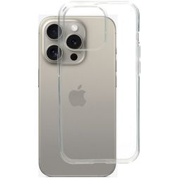 Mobiparts Classic Doorzichtig iPhone 15 Pro Hoesje Flexibel TPU Backcover - Transparant