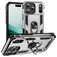 Mobigear Armor Ring iPhone 17 Pro Hoesje Hardcase Backcover Shockproof met Ringhouder - Zilver