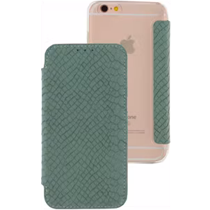 Mobilize Slim Gelly iPhone 6s Hoesje Bookcase - Soft Snake Wild Moss
