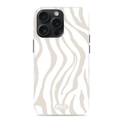 MIO iPhone 15 Pro MagSafe Hoesje Hardcase Backcover - Sandy Zebra