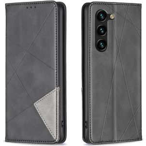 Mobigear Rhombus Slim Samsung Galaxy S24 Plus Hoesje Bookcase - Zwart