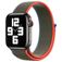 Mobigear Woven Nylon Apple Watch Bandje Klittenbandsluiting - 49/46/45/44 mm - Groen