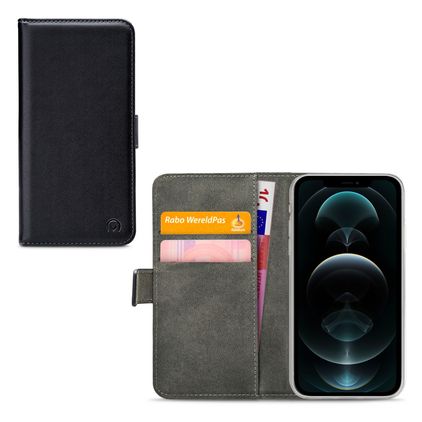 Mobilize Classic Gelly Wallet iPhone 12 Pro Max Hoesje Bookcase Portemonnee - Zwart