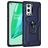 Mobigear Armor Ring OnePlus 9 Pro Hoesje Hardcase Backcover Shockproof met Ringhouder - Blauw
