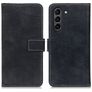 Mobigear Croco Samsung Galaxy S21 FE Hoesje Bookcase Portemonnee - Zwart