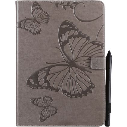 Mobigear Butterfly iPad Pro 10.5 Inch (2017) Hoes Bookcase + Stylus Houder - Grijs