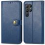 Mobigear Snap Button Samsung Galaxy S25 Plus Hoesje Bookcase Portemonnee - Blauw