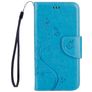 Mobigear Flowers Samsung Galaxy A5 (2017) Hoesje Bookcase Portemonnee - Turquoise