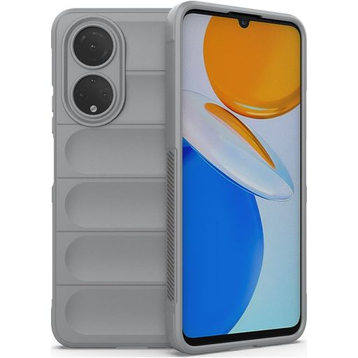 Mobigear Bumpy HONOR X7 Hoesje Flexibel TPU Backcover - Grijs