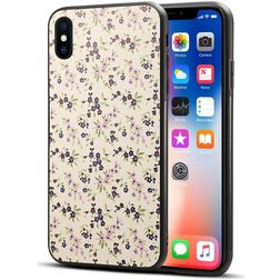 Mobigear Design iPhone XS Max Hoesje Flexibel TPU Backcover - Bloemen