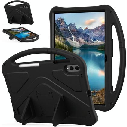 Mobigear AeroArmor Samsung Galaxy Tab S11 Ultra Hoes EVA Schuim Backcover + Stylus Houder + Standaard - Zwart