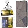 Mobigear Rhombus Google Pixel 7a Hoesje Bookcase Portemonnee - Grijs