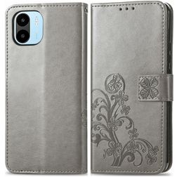 Mobigear Clover Xiaomi Redmi A1 4G Hoesje Bookcase Portemonnee - Grijs