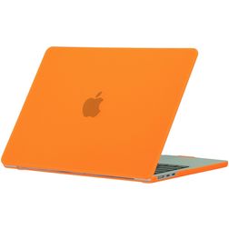 Mobigear Matte MacBook Air 15 Inch (2023-2025) Hoes Hardshell Laptopcover MacBook Case - Oranje - Model A2941 / A3114 / A3241