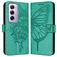 Mobigear Butterfly OPPO Reno 12 Pro Hoesje Bookcase Portemonnee - Groen