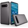 Mobigear Card Samsung Galaxy S10 Plus Hoesje Hardcase Backcover Shockproof met Pasjeshouder - Grijs
