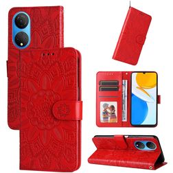 Mobigear Sunflower HONOR X7 Hoesje Bookcase Portemonnee - Rood