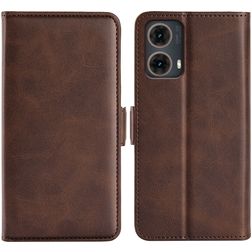 Mobigear Slim Magnet Motorola Moto G85 Hoesje Bookcase Portemonnee - Bruin