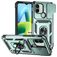 Mobigear Armor Ring Cam Slide Xiaomi Redmi A1 4G Hoesje Hardcase Backcover Shockproof met Ringhouder en Camera Slider - Groen
