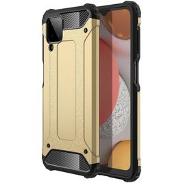 Mobigear Outdoor Samsung Galaxy A12 Hoesje Hardcase Backcover Shockproof - Goud