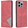Mobigear Rhombus Slim iPhone 15 Pro Max Hoesje Bookcase - Rood