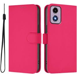 Mobigear Urban Wallet Motorola Moto G04 Hoesje Bookcase Portemonnee - Rose Red