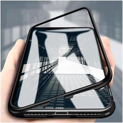 Mobigear GlassGuard iPhone 11 Pro Hoesje Gehard Glas Backcover - Zwart / Transparant