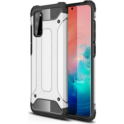 Mobigear Outdoor Samsung Galaxy S20 Hoesje Hardcase Backcover Shockproof - Zilver