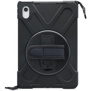 Xccess Survivor All-round iPad Pro 11 Inch (2022) Hoes Hard Kunststof,Siliconen Backcover + Schouderband + Standaard - Zwart