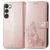 Mobigear Clover Samsung Galaxy A54 Hoesje Bookcase Portemonnee - Roségoud
