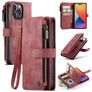 Caseme C30 iPhone 14 Pro Max Hoesje Bookcase Portemonnee - Rood