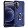 Mobigear Armor Ring Motorola Moto G52 Hoesje Hardcase Backcover Shockproof met Ringhouder - Blauw