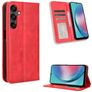 Mobigear Sensation Samsung Galaxy M55 Hoesje Bookcase Portemonnee - Rood