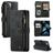 CaseMe C30 iPhone 13 Hoesje Bookcase Portemonnee - Zwart