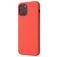 Mobigear Rubber Touch iPhone 12 Mini Siliconen Hoesje Backcover - Coral