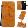 Mobigear Butterfly Samsung Galaxy A71 Hoesje Bookcase Portemonnee - Cognac