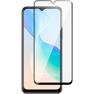 Mobigear Premium Vivo Y33s Glazen Screenprotector - Case Friendly - Zwart