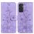 Mobigear Clover Samsung Galaxy M55 Hoesje Bookcase Portemonnee - Paars