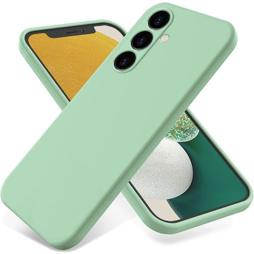Mobigear Rubber Touch Samsung Galaxy S24 FE Siliconen Hoesje Backcover - Groen