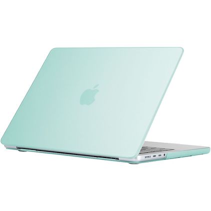Mobigear Glossy MacBook Pro 16 Inch (2021-2026) Hoes Hardshell Laptopcover MacBook Case - Groen - Model A2485 / A2780 / A2991 / A3186 / A3428 / A3429