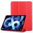 Mobigear Tri-Fold Gel iPad Air 5 (2022) Hoes TPU,Kunstleer Bookcase - Rood