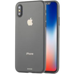 Mobigear Ultra Slim iPhone XS Hoesje Hardcase Extra Dun Backcover - Grijs