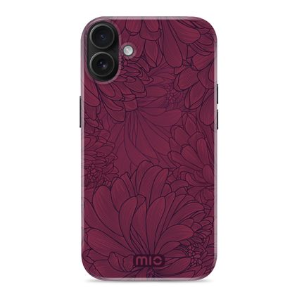 MIO iPhone 16 Plus MagSafe Hoesje Hardcase Backcover - Berry Blooms