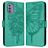 Mobigear Butterfly Nokia G42 Hoesje Bookcase Portemonnee - Groen