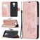 Mobigear Butterflies Bookcase Case Rose Gold Xiaomi redmi Note 9