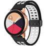Mobigear Sport Plus Mag Siliconen Smartwatch Bandje Magneetsluiting - Universeel 22 mm connector - Zwart / Wit
