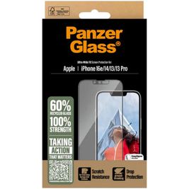 PanzerGlass Ultra-Wide Fit iPhone 16e Glazen Screenprotector - Case Friendly