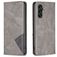 Mobigear Rhombus Slim Samsung Galaxy A56 Hoesje Bookcase - Grijs