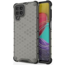 Mobigear Honeycomb Samsung Galaxy M53 Hoesje Hardcase Backcover Shockproof - Zwart