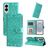 Mobigear Sunflower Samsung Galaxy S25 Edge Hoesje Bookcase Portemonnee - Groen